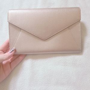 Rose gold clutch
